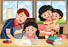 draw an illustration for childrens story book,  game or movie