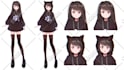 draw a reference sheet anime style