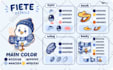 design cute cartoon and mascot logo brand with merchandise