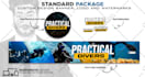 design premium youtube banner and logo
