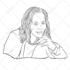 draw simple black and white illustration for you
