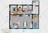 design impressive 2d color floor plan from blueprints for real estate developer