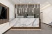 create office workspace, coworking open space and home office 3d interior design