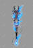 create detailed 2d weapons with an epic style