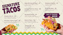 design a modern and professional service menu for restaurants and cafes
