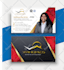 create modern and unique double sided business card design
