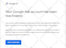 fix and reactivate your suspended google ads account