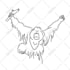 create minimalistic line art animal drawing