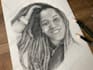 hand draw pencil portrait, pencil sketches, family portrait