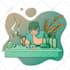create monoline illustration for website, apps or people