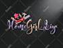 design feminine glitter diamond luxury logo