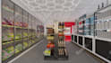 do interior design 3d render retail store, cafe, restaurant, coffee shop