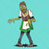 make your cartoon zombie portrait