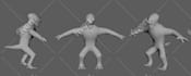 sculpt 3d character or asset model for sculpting and gaming