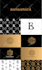 do custom monogram initial logo brand seamless repeat pattern design