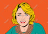 draw a retro pop art roy lichtenstein style