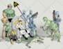 draw robot characters for you