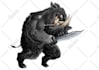 do custom hand drawn dark art horror and metal illustration