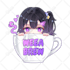 design vtuber stream overlay in cute anime style for your streaming