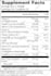 create your supplement facts label