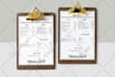 design restaurant, pricelist, spa and beauty menus
