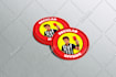 design round badge sticker label patch seal outdoor and instagram logo design