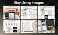 design a custom etsy listing mockup for digital products