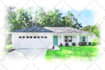 create a watercolor house portrait from your image