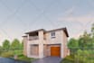 create 3d model exterior facade with realistic rendering