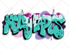 draw graffiti throw up design