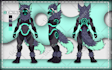 create custom detailed fursona oc and furry reference sheet
