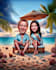 draw a custom cartoon caricature for couples, or gift