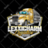 do trucking dispatching towing transport junk removal and logistics logo