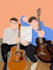 draw a faceless minimalist illustration digital portrait