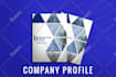design an interactive company profile portfolio PDF in 2 hr
