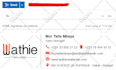 make html email signature for gmail, outlook etc