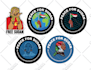 design die cut stickers, patch, round badge, label, and logo