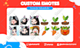 draw cute twitch emotes, animated emotes and sub badges