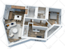 create 3d floor plan, exterior and interior, model sketchup