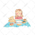 create hand painted watercolour children book illustrations