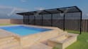 design and render swimming pool, backyard, villa landscape