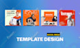 design canva template, social media post, ads for facebook instagram, linkedin