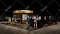 design expo 3d trade show exhibition booth with rendering