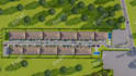 render animate masterplan, 3d site urban plan subdivision, residential community