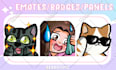 create emotes, badges, subbadges for twitch