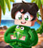 draw a cartoon minecraft profile picture