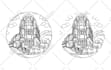 design a simple monoline illustration