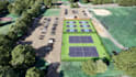 design 3d sports complex, sports facility, and  stadium