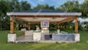 design your backyard, garden, patio, terrace, pergola, 3d realistic landscape