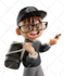 create 3d graphic illustration website banner advertising icon